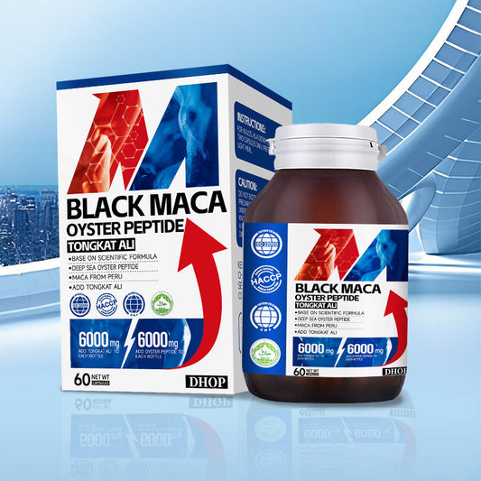 🏆Flash Sale⚡ 160K+ SOLD!✨DHOP Black Maca & Oyster Peptide: Ultimate Male Stamina & Vitality Booster-1T